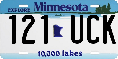 MN license plate 121UCK