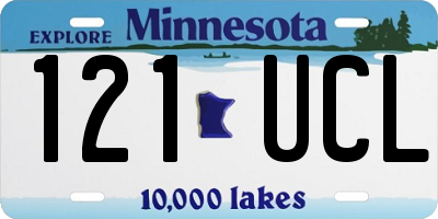 MN license plate 121UCL