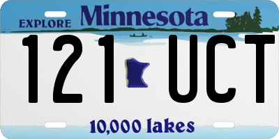 MN license plate 121UCT