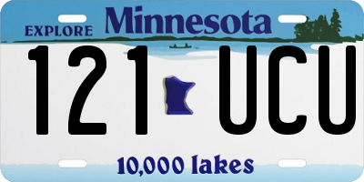 MN license plate 121UCU