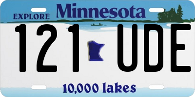 MN license plate 121UDE