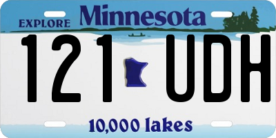 MN license plate 121UDH