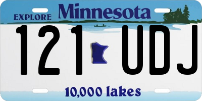 MN license plate 121UDJ