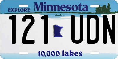 MN license plate 121UDN