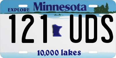 MN license plate 121UDS