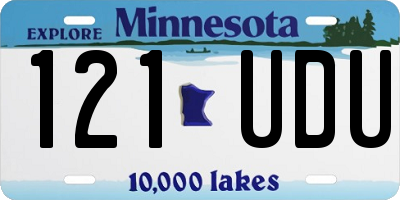 MN license plate 121UDU