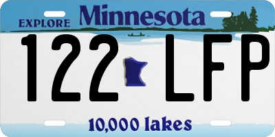 MN license plate 122LFP