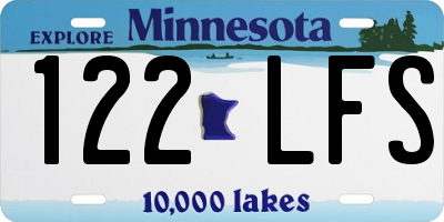 MN license plate 122LFS