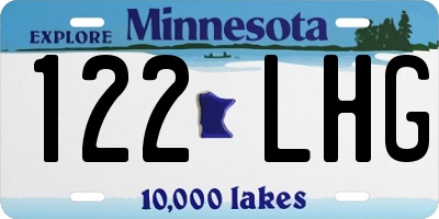 MN license plate 122LHG