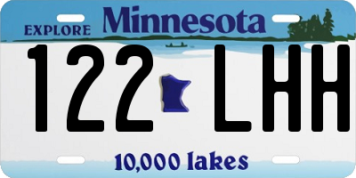 MN license plate 122LHH