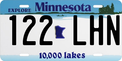 MN license plate 122LHN
