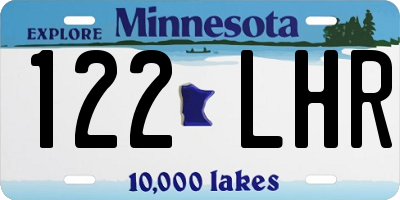 MN license plate 122LHR