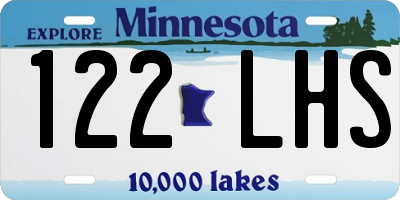 MN license plate 122LHS