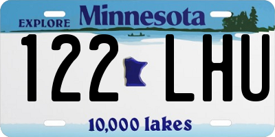 MN license plate 122LHU