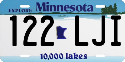 MN license plate 122LJI