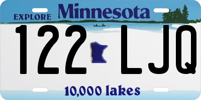 MN license plate 122LJQ