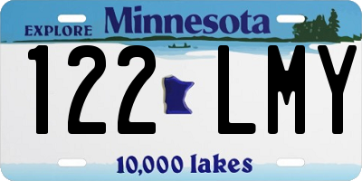 MN license plate 122LMY