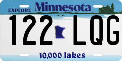MN license plate 122LQG