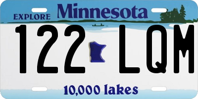 MN license plate 122LQM
