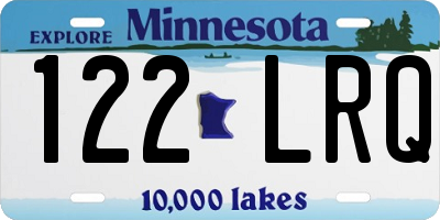 MN license plate 122LRQ