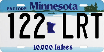 MN license plate 122LRT