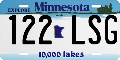 MN license plate 122LSG