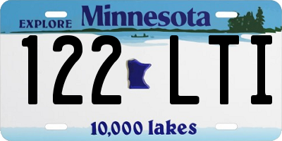 MN license plate 122LTI