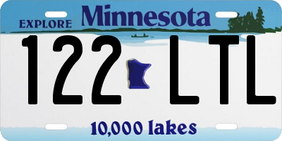 MN license plate 122LTL