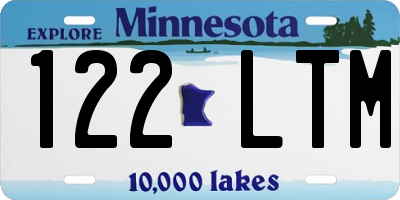 MN license plate 122LTM