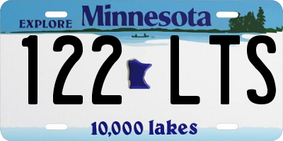 MN license plate 122LTS