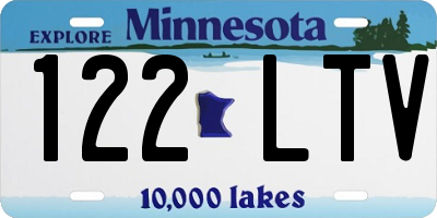 MN license plate 122LTV