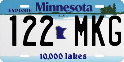MN license plate 122MKG