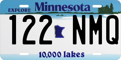 MN license plate 122NMQ