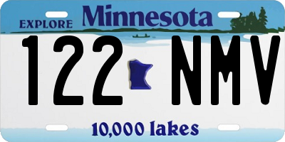 MN license plate 122NMV