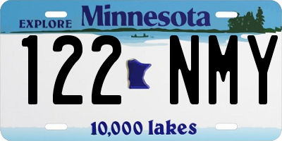 MN license plate 122NMY