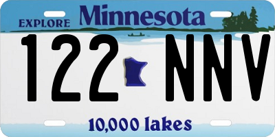 MN license plate 122NNV