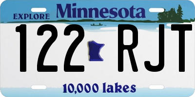 MN license plate 122RJT