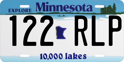 MN license plate 122RLP