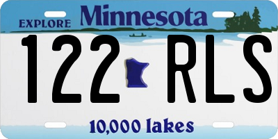 MN license plate 122RLS