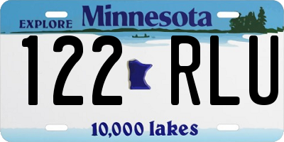 MN license plate 122RLU
