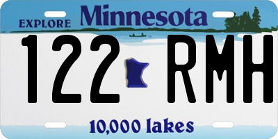 MN license plate 122RMH