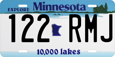 MN license plate 122RMJ