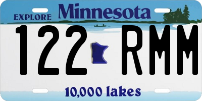 MN license plate 122RMM