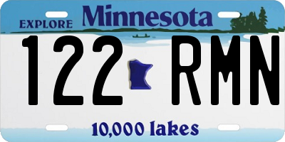 MN license plate 122RMN