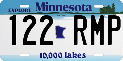 MN license plate 122RMP