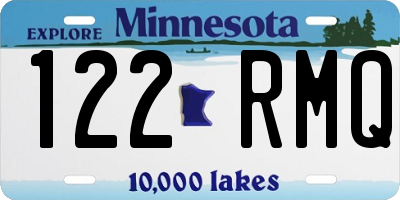MN license plate 122RMQ