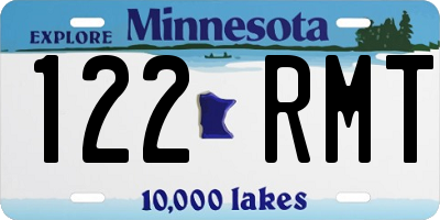 MN license plate 122RMT