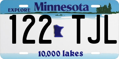 MN license plate 122TJL
