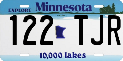 MN license plate 122TJR