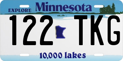 MN license plate 122TKG